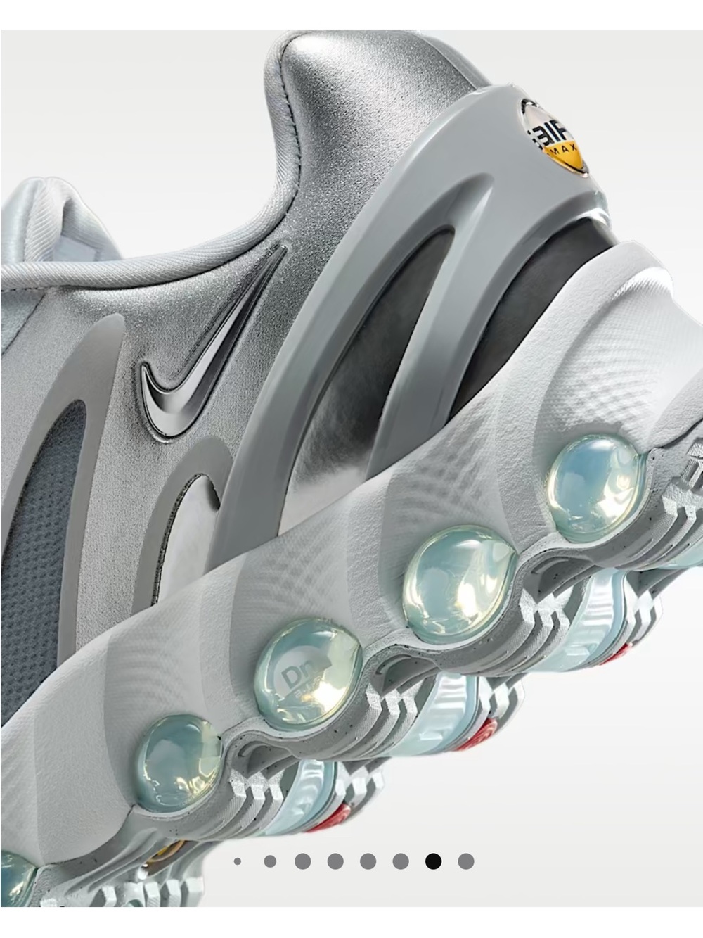 Nike Women’s Air Max DN8 Silver/Gray Lightweight Running Sneakers - Picture 7 of 8